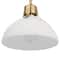 Hello Honey® Delano Gold & White Industrial Metal & Etched Glass Ceiling Light